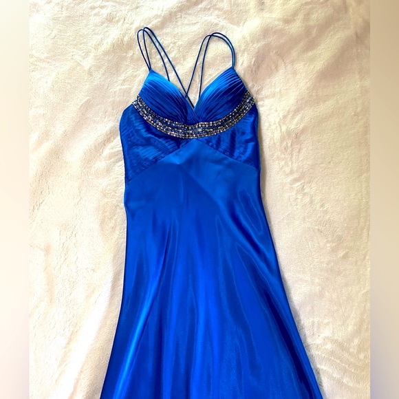 Royal blue prom dress / evening gown - Picture 9 of 11